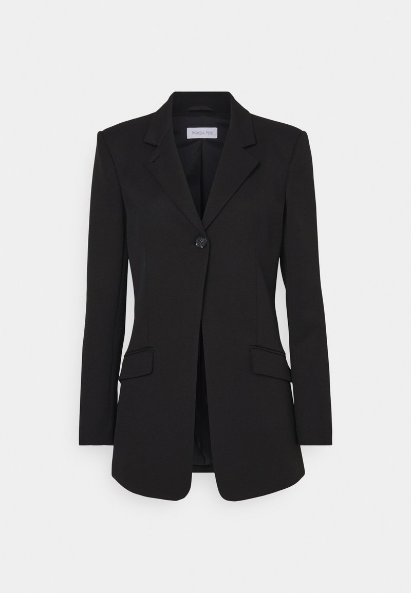 PATRIZIA PEPE Halflange jas zwart PATRIZIA PEPE Halflange jas zwart