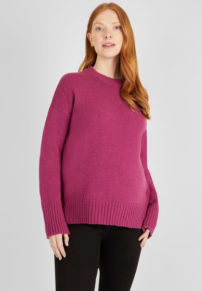 JoJo Maman Bébé MATERNITY NURSING Strickpullover berry/pink