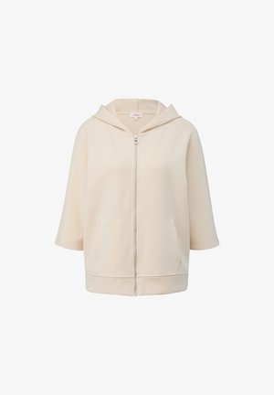 s.Oliver MIT FLEDERMAUSÄRMEL - Sweatjacke - beige