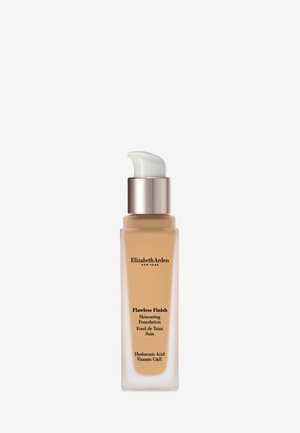 Elizabeth Arden Flawless Finish Skincaring -meikkivoiteen pullo pumppupullolla beigen sävyssä.