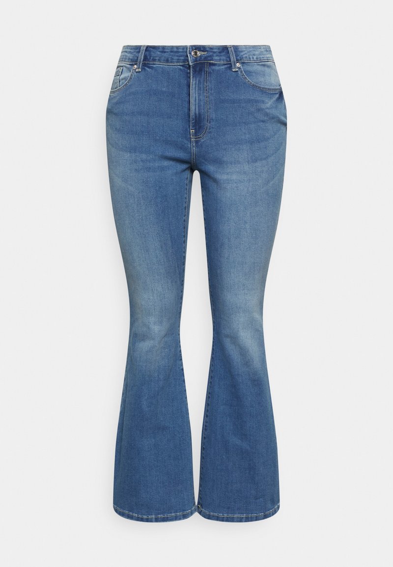 Vero Moda Curve VMSIGA FLARED Bootcut jeans medium blue denim/blue