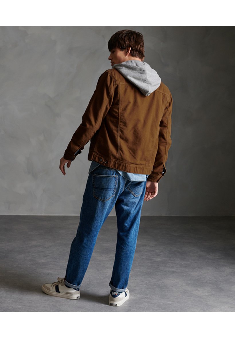 canvas hooded jacket