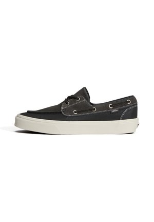 Vans, 2-EYELET BOAT SHOE UNISEX - Обувки без връзки - weatherized faded black