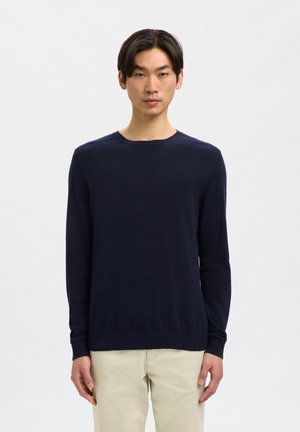 Selected, SLHBERG CREW NECK - Pullover - navy blazer