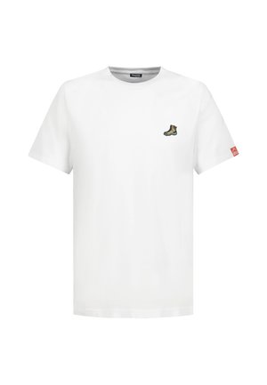 Eight 2 Nine, EIGHT 2 NINE T-SHIRT MIT MINI-PATCH BERGE - T-Shirt print - white