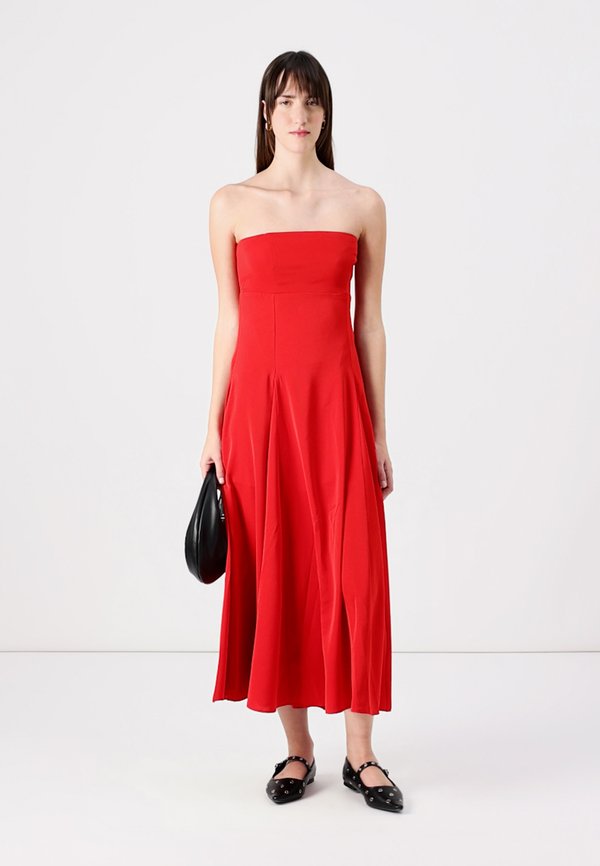 Godet Clasp-Back Midi Dress - Cocktail dress / Party dress - salsa4