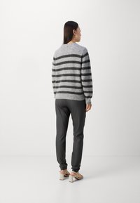 Mos Mosh THORA STRIPE CREWNECK - Pulover - sharkskin