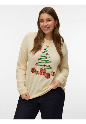 VMCGLITTER O-NECK XMAS BOX CUR - Pullover - birch