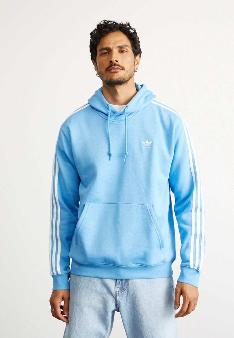 adidas Originals - 3 STRIPES HOODY - Kapucni - semi blue burst, Nagyítás