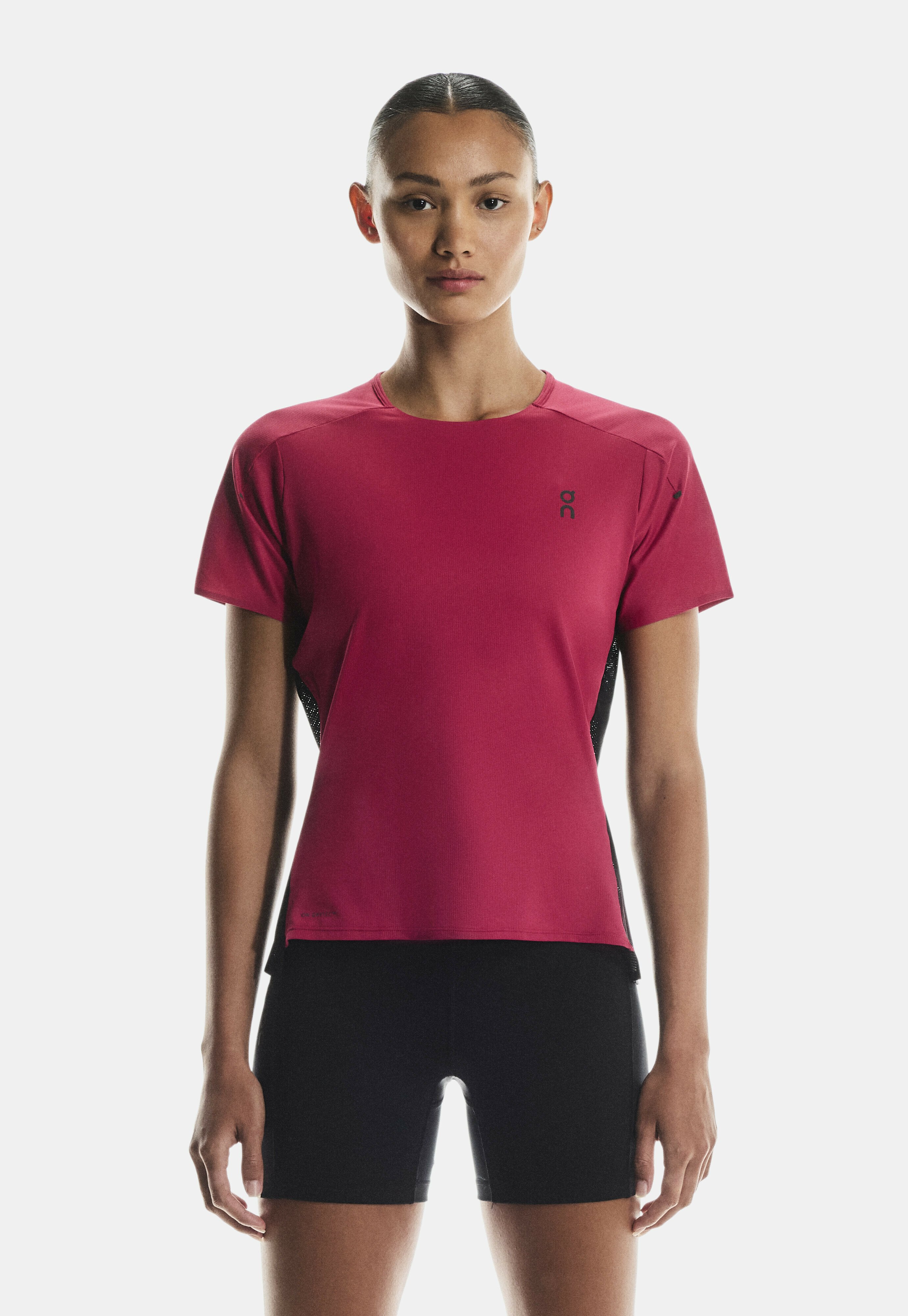 On PERFORMANCE-T - T-Shirt print - grenadine black/pink - Zalando