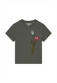 watapparel T-Shirt print - khaki