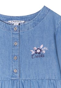 Creeks AMERICAN INSPIRATION FASHION COOL EASY MIT LANGEN ÄRMELN  - Vestido vaquero - denim stone