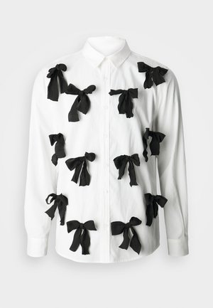 Sister Jane PENNY BOW UNISEX - Blúzka so zapínaním na gombíky - white