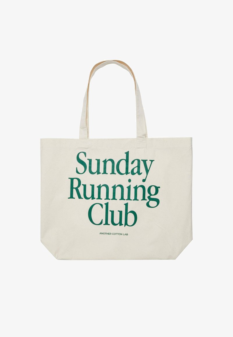 Another Cotton Lab SUNDAY RUNNING CLUB - Velká kabelka - white