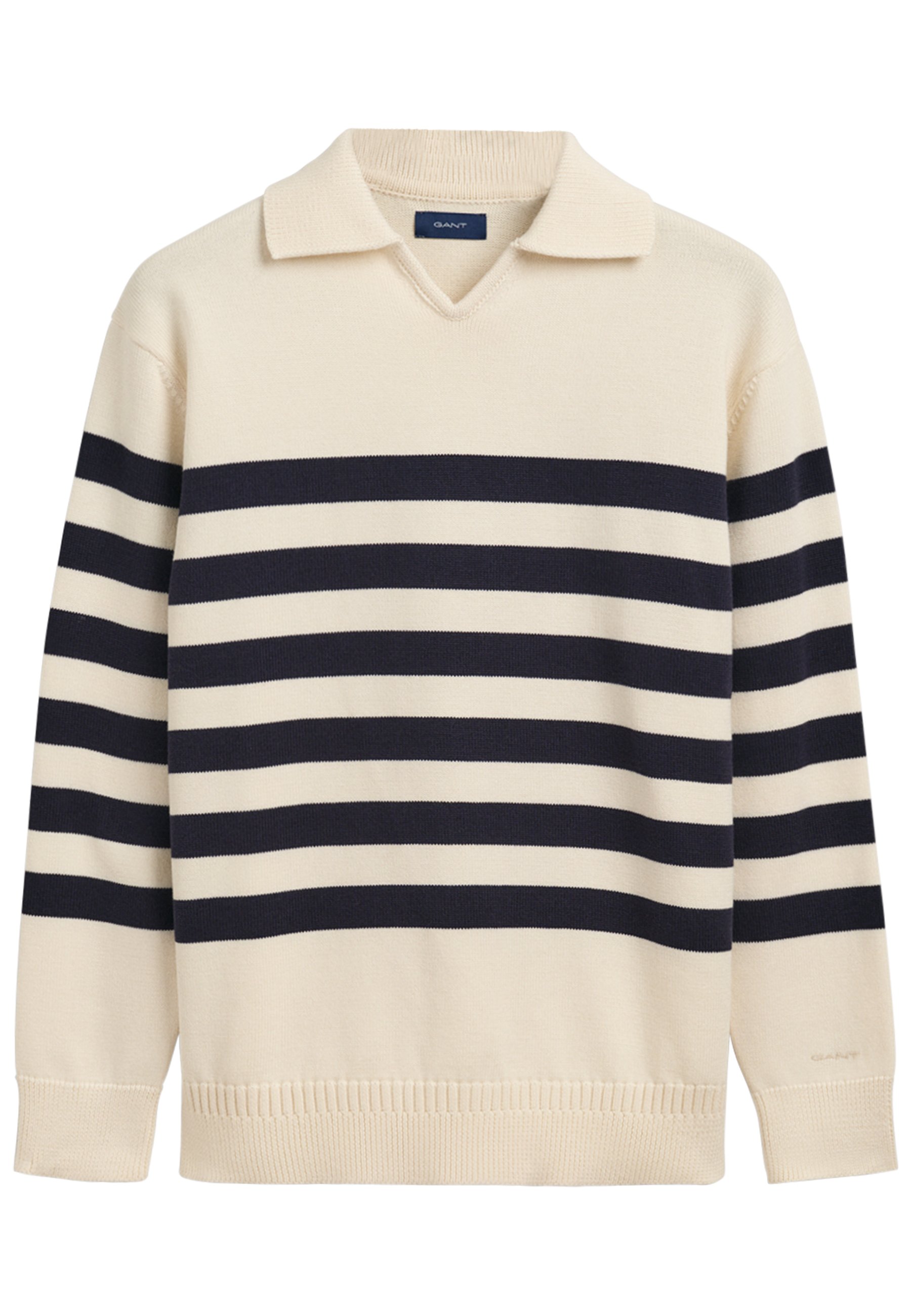 GANT V NECK POLO - Trui - cream/crème - Zalando.nl