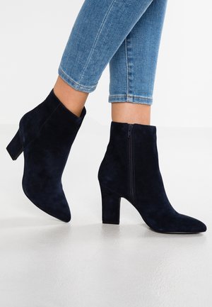 High Heel Stiefelette - dark blue