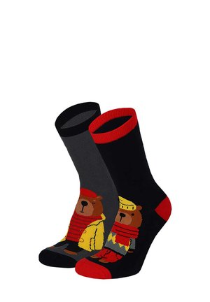 Yuhu, KINDER STOPPERSOCKEN BÄR 2 PAAR - Socks - schwarz
