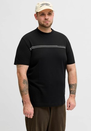 PLUS SIZE  - Potiskana majica - black