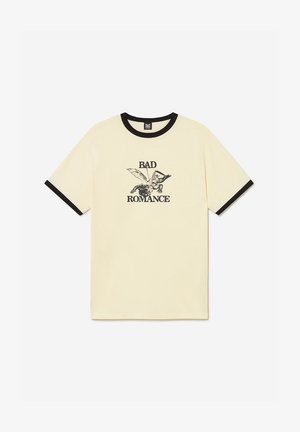 Kaotiko, CUPID BAD ROMANCE UNISEX - T-shirt imprimé - ivory/black sand