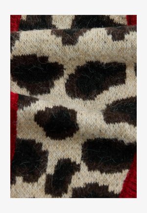 Next, HEAVYWEIGHT TRIANGLE SCARF - Kaelarätt - animal jacquard