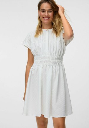 Vero Moda, DRESS VMMISTLE SHORT DRESS - Robe chemise - snow white