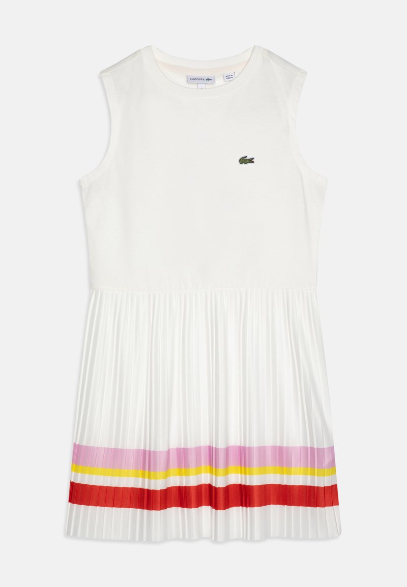 Lacoste DRESS FRENCH HERITAGE - Robe en jersey - flour/multicolor ...