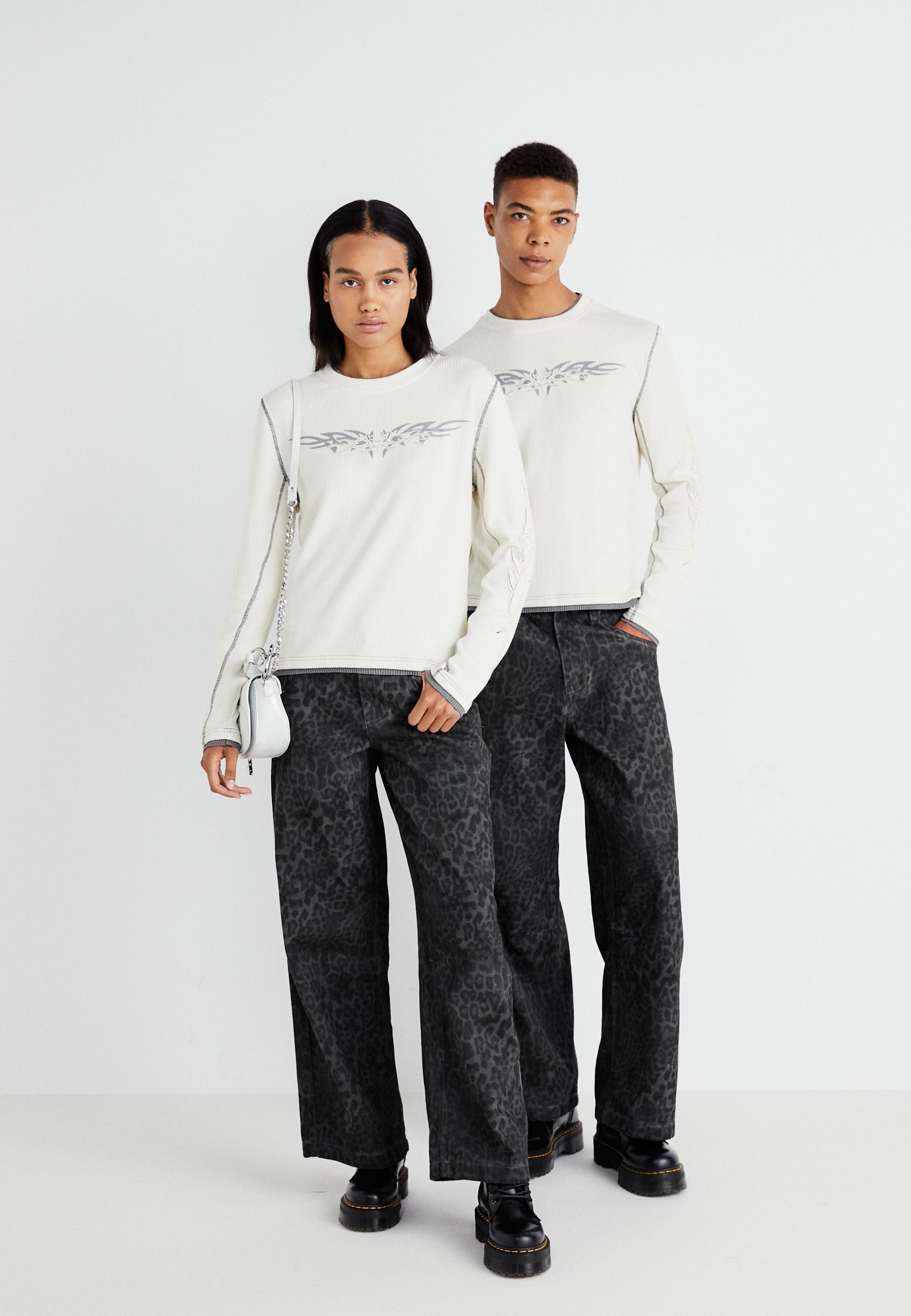 Jaded London TRIBAL APPLIQUE UNISEX - Jumper - white/off-white