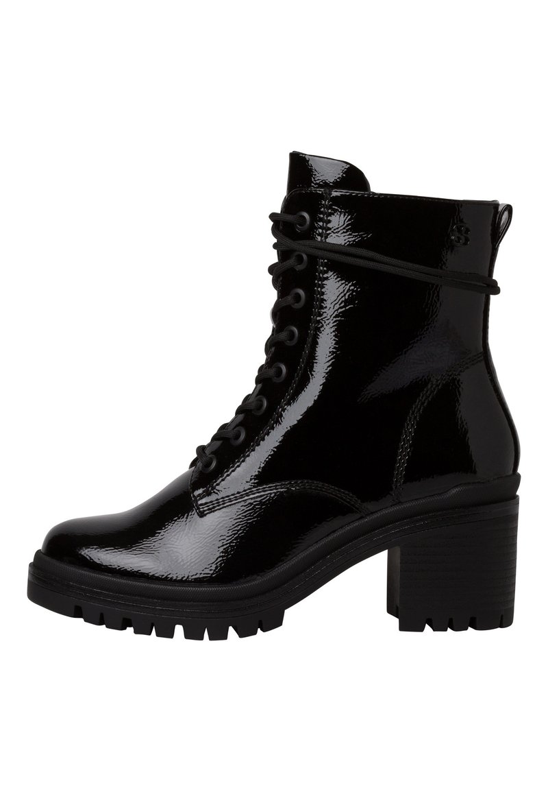 s.Oliver Bottines à plateau - black