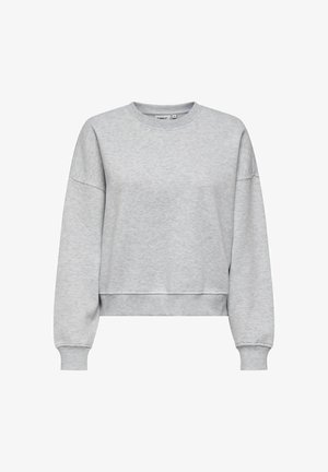 ONLY ONLBEST LIFE L/S CREW NECK NOOS - Ikdienas džemperis - light grey melange