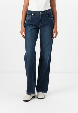 TESS TROUSER MANKIND - Široke hlačnice - dark blue denim