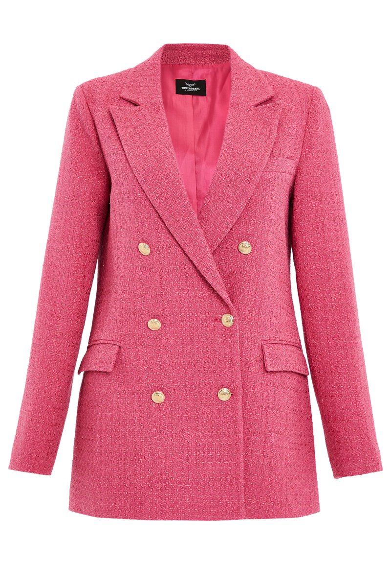 Threadbare CHANCEBOUCLE - Short coat - pink - Zalando