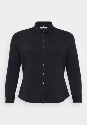 Tommy Hilfiger Curve 1985 SLIM SHIRT - Overhemdblouse - black
