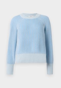 KEEPSAKES PLATED SWEATER - Strickpullover - blue