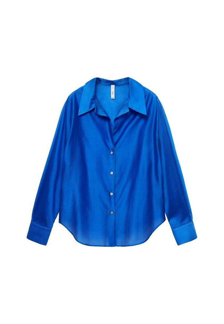 Mango Overhemdblouse donkerblauw Mango Overhemdblouse donkerblauw