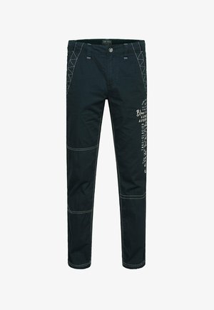 Camp David MIT LABEL-APPLIKATIONEN - Broek - frozen navy