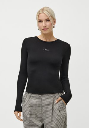 VIANNE - Topper langermet - black/ white contrast