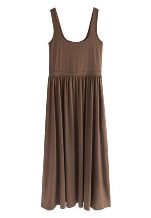 Next, WAISTED - REGULAR FIT - Maxikleid - chocolate brown
