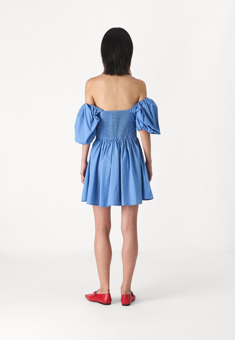 Abercrombie & Fitch EMERSON MINI DRESS - Day dress - blue - Zalando