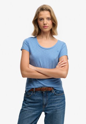 STUDIOS SCOOP NECK - T-shirt basique - bluebell