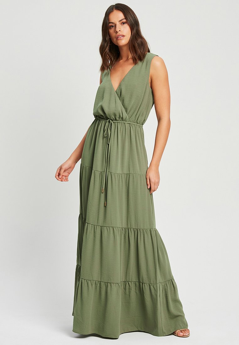 TUSSAH HONEY Robe longue khaki/vert ZALANDO.FR