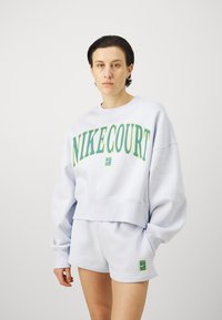 Nike Performance NIKECOURT CREW HERITAGE - Sportska majica - football grey/mineral teal