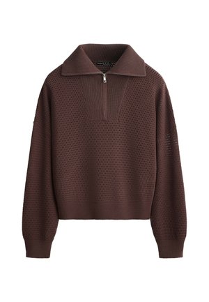 OYSHO, Pullover - chocolate red
