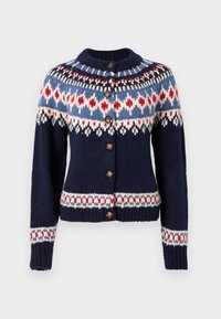 BOXY FAIR ISLE - Ζακέτα - navy