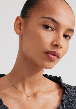CHARM NECKLACE WITH B PENDANT UNISEX - Halskette - gold-coloured