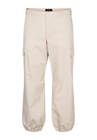 MIT HOHER TAILLE - Armijas stila bikses - pumice stone