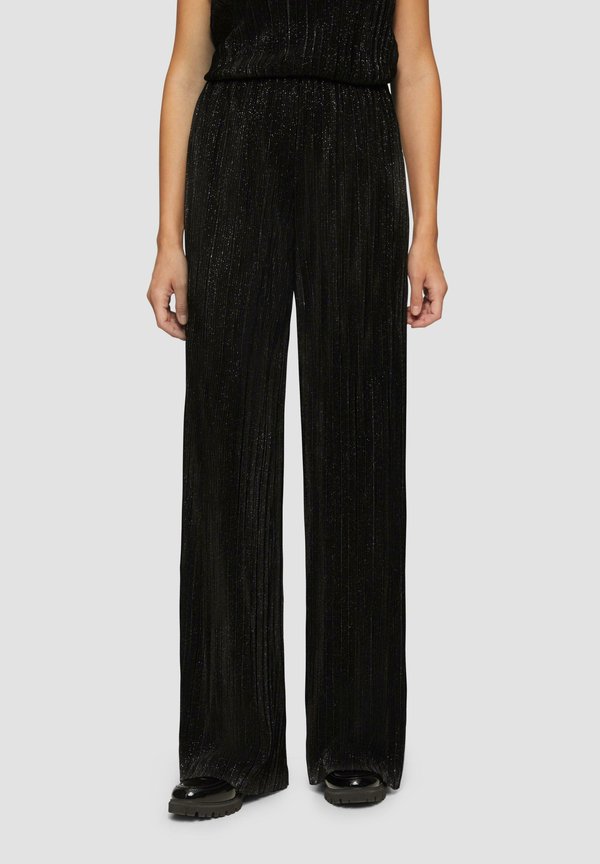 WIDE LEG - Stoffhose - schwarz