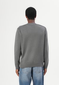 TOM TAILOR WASHED CREWNECK - Strickpullover - dark grey
