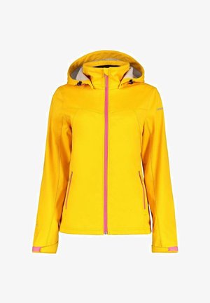 Soft shell jacket - yellow