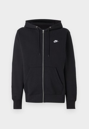 Nike Sportswear, HOODIE - Vetoketjullinen college - black/white