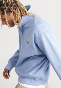 Carhartt WIP HALF ZIP AMERICAN SCRIPT - Sweatshirt - frosted blue
